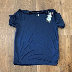 Under Armour Women's Dark Blue Short Sleeve Tee